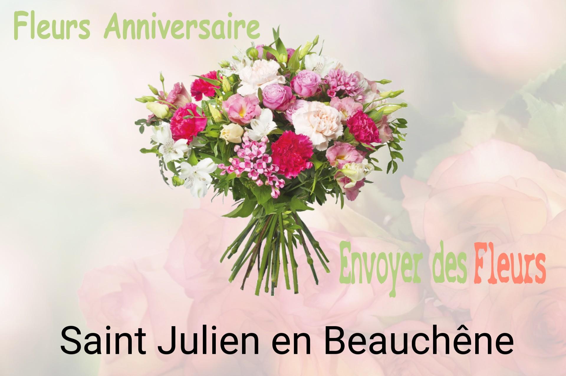 Bouquet de fleurs d’anniversaire livré à Saint-Julien-en-Beauchêne