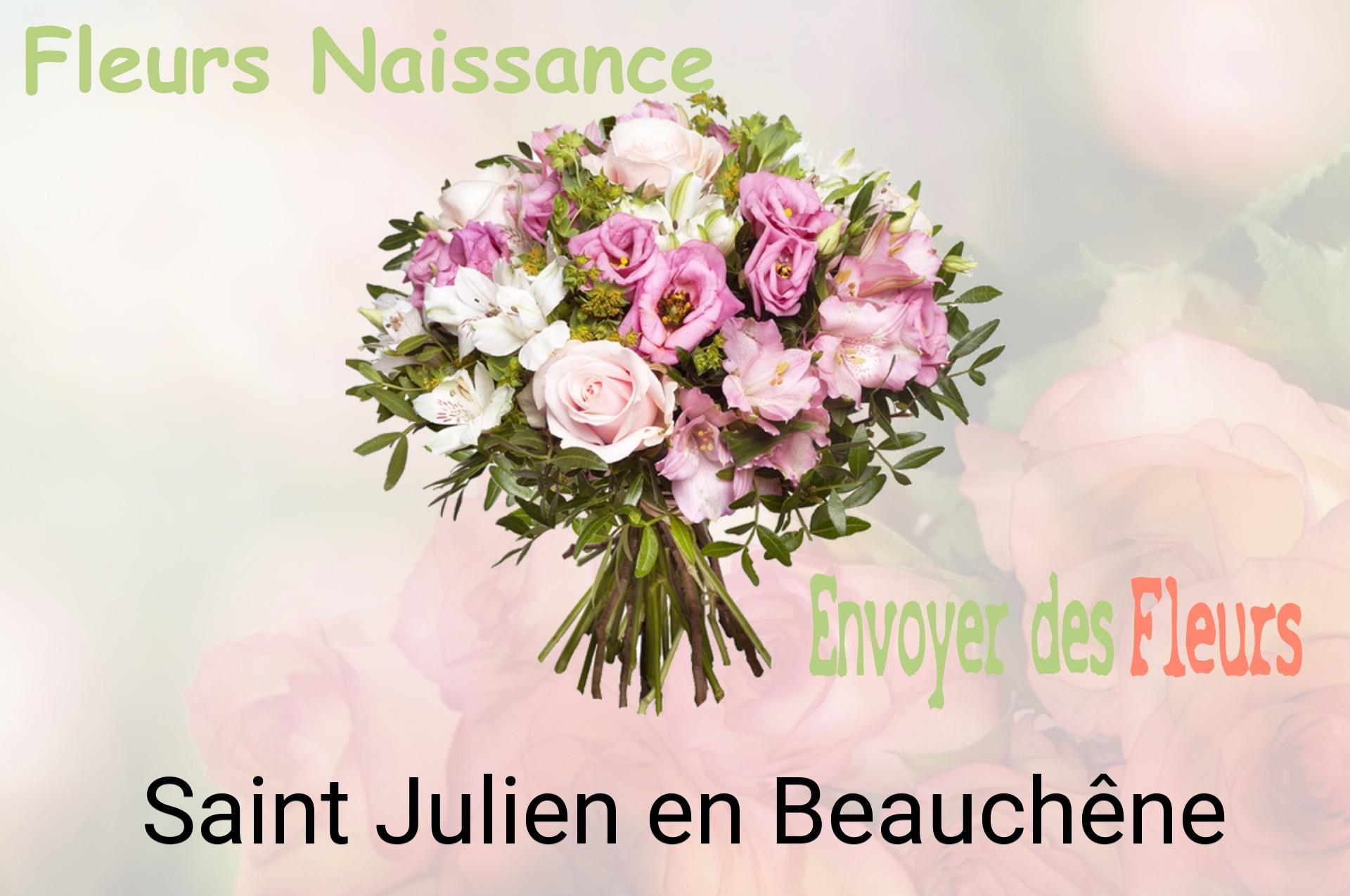 Bouquet de fleurs de naissance livré à Saint-Julien-en-Beauchêne